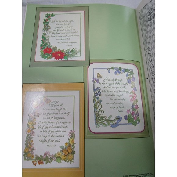 Gardens of the Mind Counted Cross Stitch Patterns Gloria & Pat 1983 Book 19 GUC - Picture 12 of 12